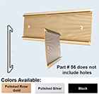 Wall Holder 1/16x1x4 Black
